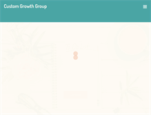 Tablet Screenshot of customgrowthgroup.com